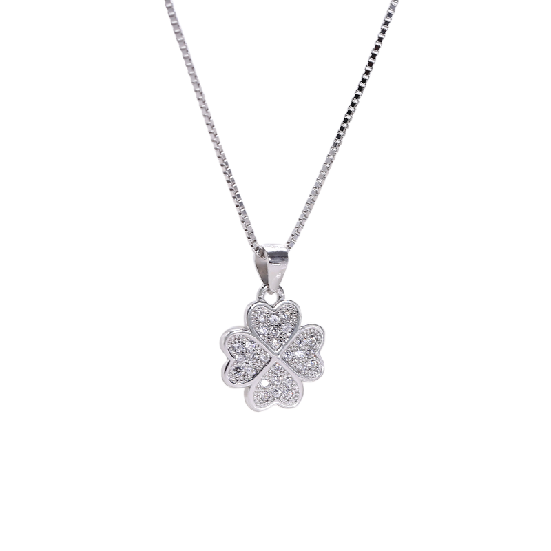 Four-Leaf Clover Pendant For Women S925 Sterling Silver A005
