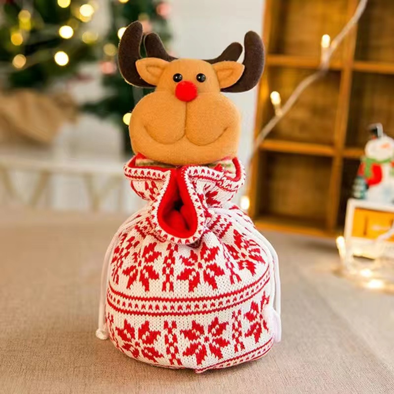 Christmas Gift Bag Apple Bag Christmas Eve Candy Bag Small Gift Tote Bag