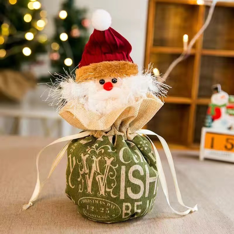 Christmas Gift Bag Apple Bag Christmas Eve Candy Bag Small Gift Tote Bag