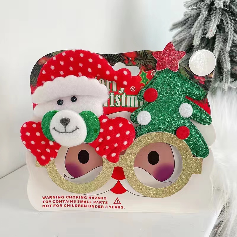 Christmas Creative Children's Glasses Frames Funny Props Party Decorations